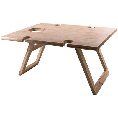 Folding Wine / Picnic Table Rubberwood