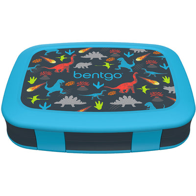 Kids Print Leak-Proof Bento Lunch Box - Dinosaurs